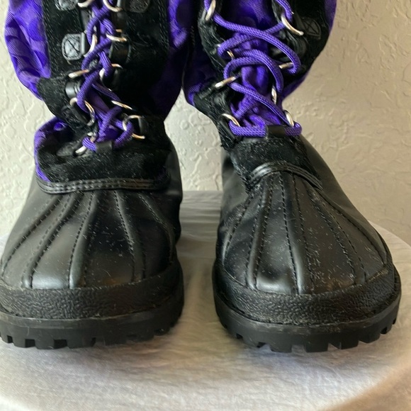Coach: Purple & Black Libby (A7174) Winter Snow Boots- 8.5 - Picture 10 of 16